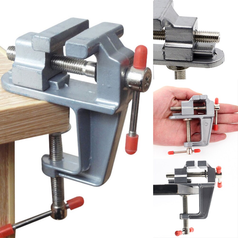 Mini étau d&#39;établi Portable en aluminium de 30MM, petite pince de Table Durable pour bijoutiers artisanat loisirs travail du bois