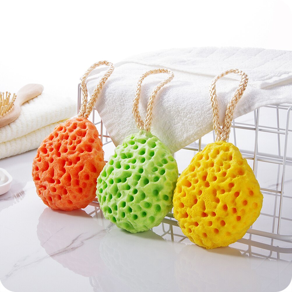 3 stk badesvamp eksfolierende badesvamp voksen baby kropsvask børste ren skrub død hud børste badeudstyr