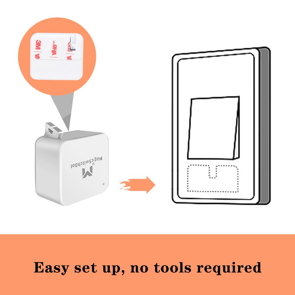 Bluetooth 5.0 Lamp Led Light Smart Switch Button Pusher Control Center for Garage Wall Light Switch App Timer Control Home #