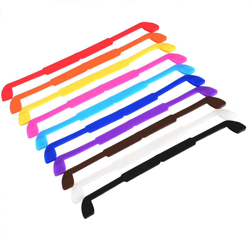 Zilead Siliconen Brillen Strap Kinderen Bril Veiligheid Band Retainer Zonnebril Band Cord Holder Sportbrillen Touw: 5 PCS Random Color