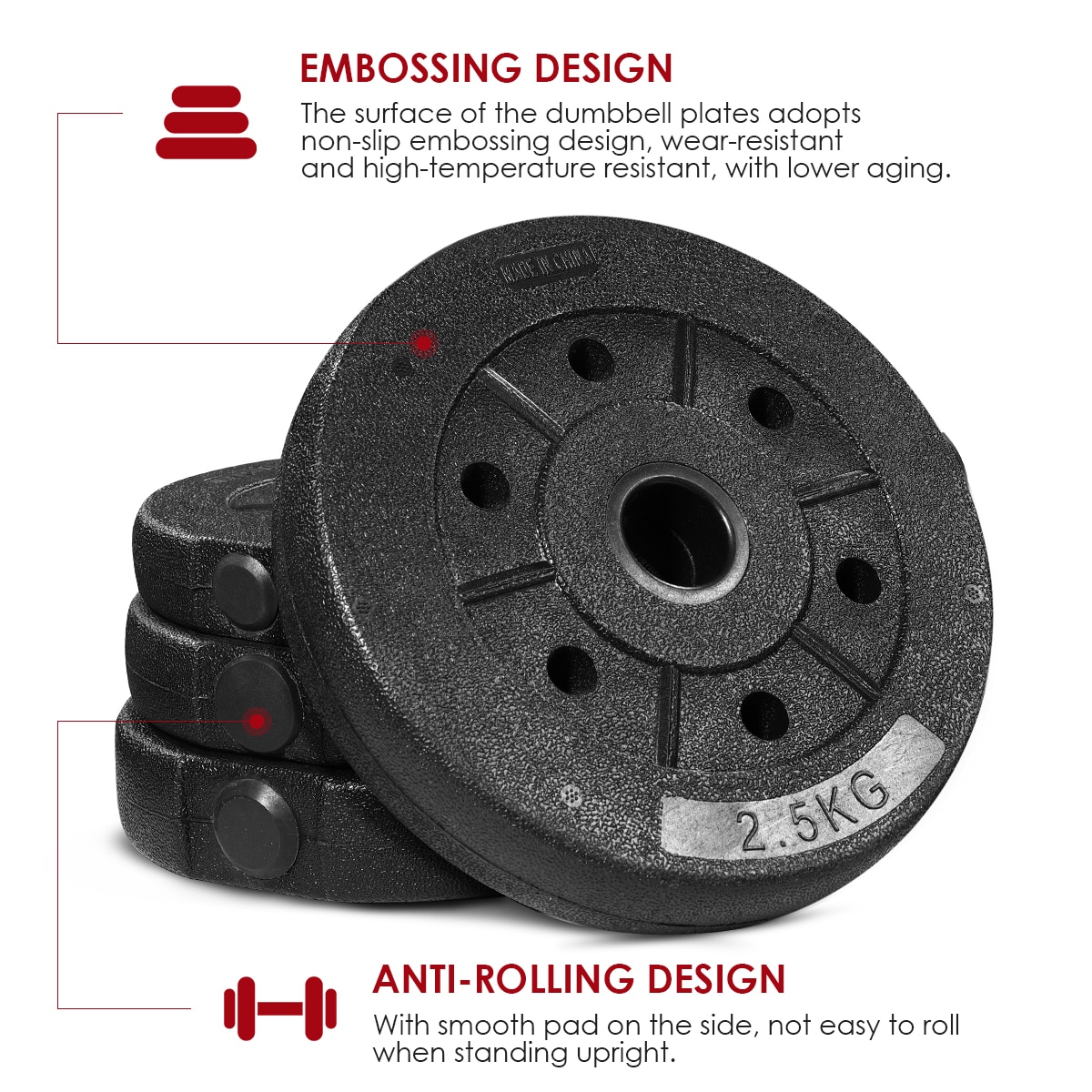 In Voorraad 30Kg Halter Gewicht Set Verstelbare Effen Fitness Halter Set Veiligheid Antislip Dumbbells Gym Oefening Training voor Thuis