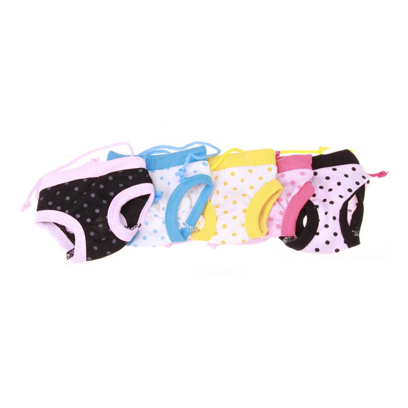 Short pour animal domestique chien féminin | Joli pantalon, culotte courte rayée, couches sous-vêtements larges