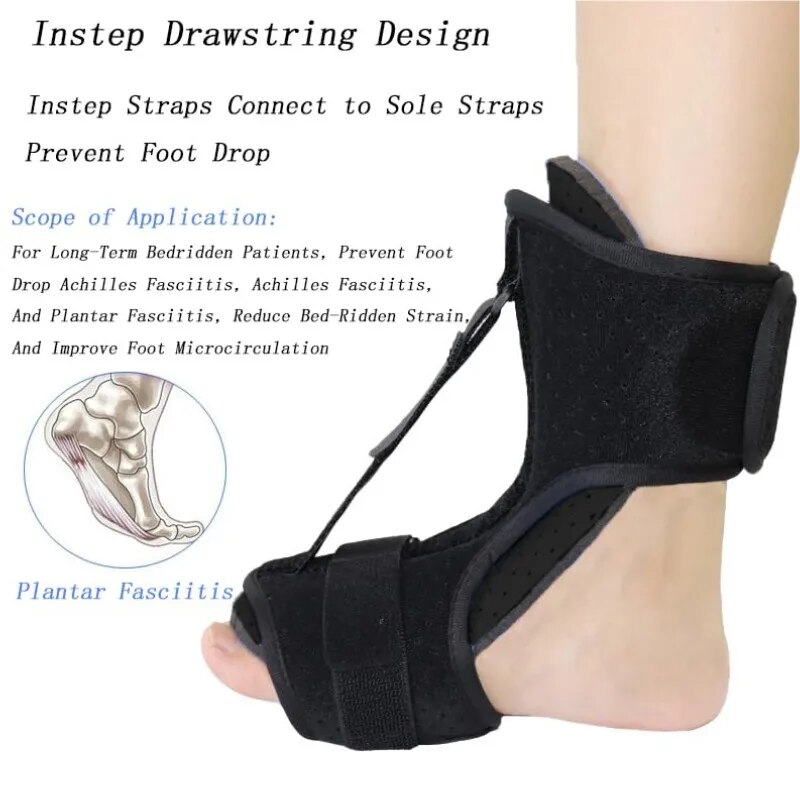 1PC Plantar Fasciitis Night Splint Adjustable Ankle Brace Foot Brace for Plantar Fasciitis Arch Foot Pain Achilles banket