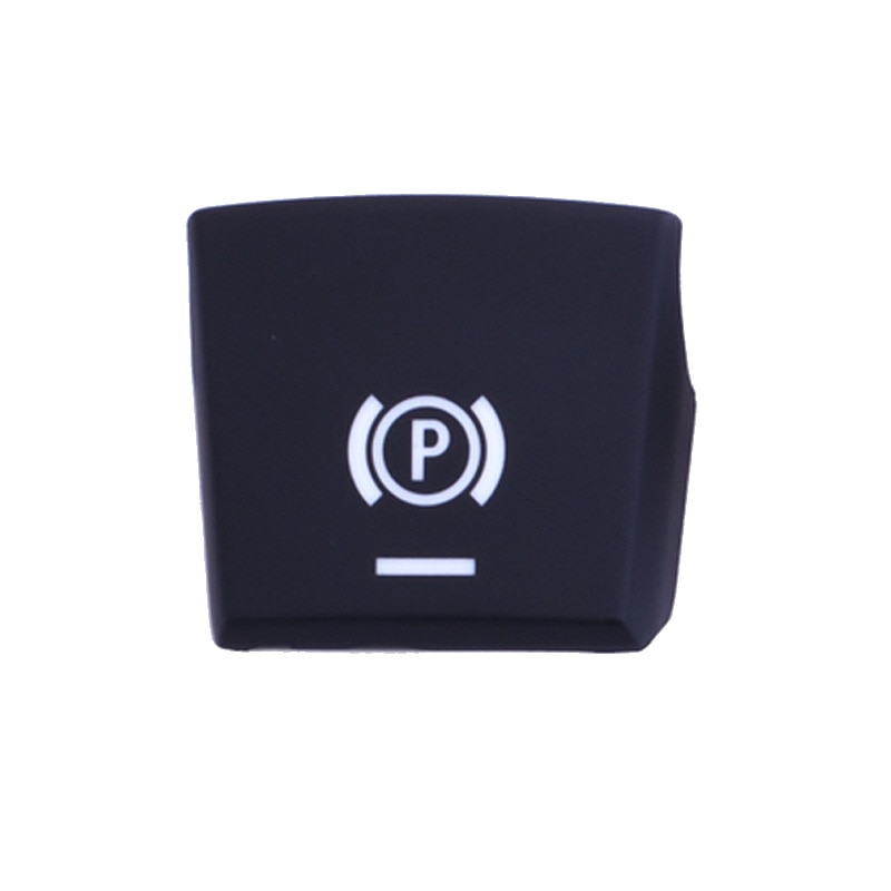 Elektronisk håndbremse p knap auto panel plast sort hætte switch til bmw 5/7/x3/x4/x5/x6 serie  f02/f06/f10/f18/f25/f26/f15/f16