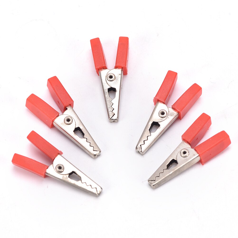 10Stck Prüfung Metall Alligator Clip Krokodil Clips Elektrische Klemm Für testen Sonde Meter Mit Kunststoff Krokodil Klemme
