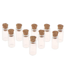 1/10Pcs 1:12 Miniatur Display Glas Flaschen Gläser mit Kork für Lebensmittel Lagerung Puppenhaus Küche Zubehör