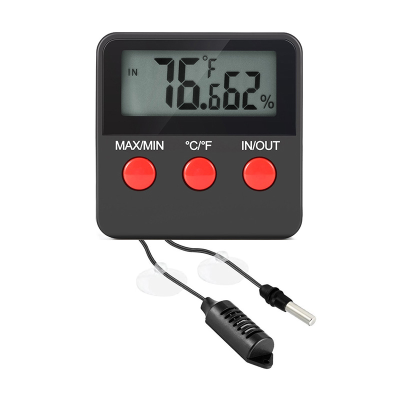 Mini LCD Display Multi-function Home Digital Egg Temperature Humidity Sensor Probe Digital Egg Hygrometer Probe Indicator