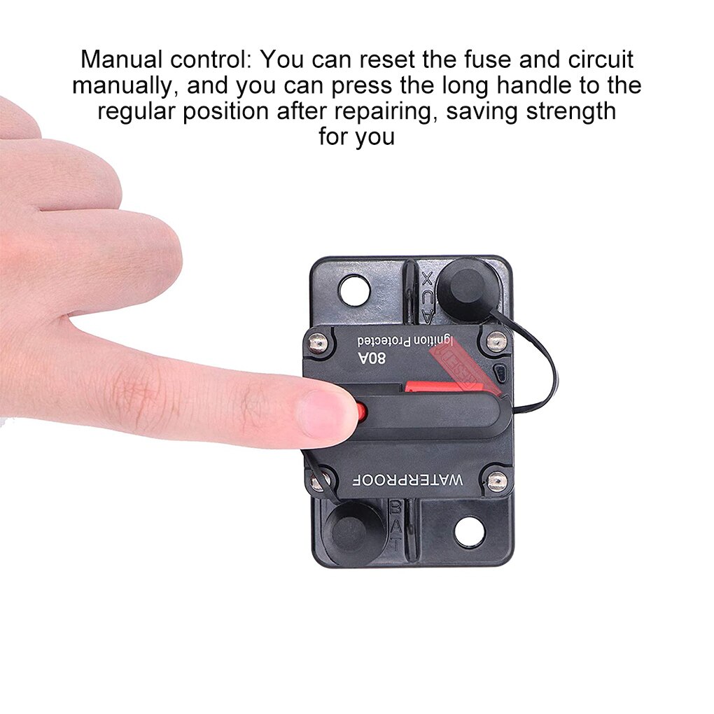 30A 40A 50A 60A 70A 80A 100A 120A 150A 200A 250A 300A Amp Circuit Breaker Zekering Reset 12-48V Dc Auto Boot Auto Waterdicht