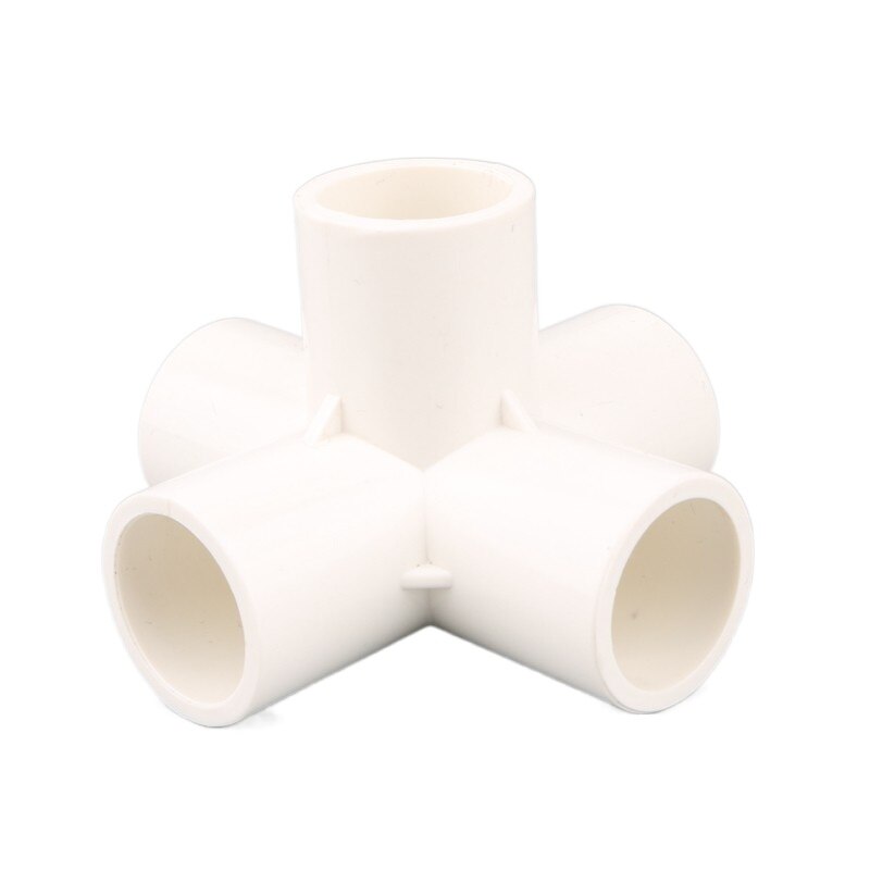 20/25/32mm White PVC Pipe Fittings Straight Elbow Tee Cross Connector Water Pipe Adapter 3 4 5 6 Ways Joints: Yellow / 3/16''