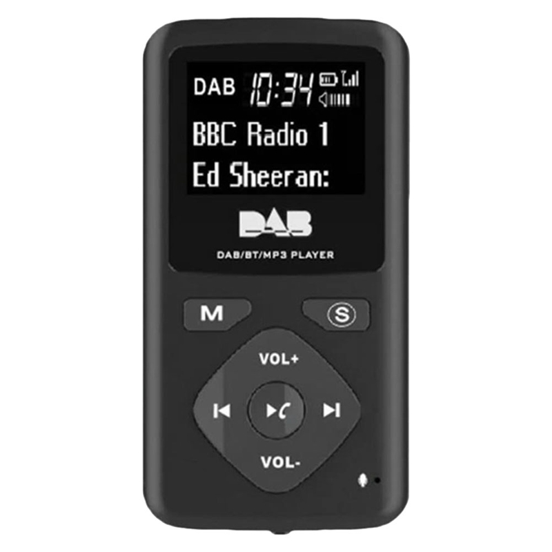 Bærbar fm/dab digital bluetooth-radio personlig lomme fm miniradio  mp3 spillere mikro-usb høy kvalitet for hjemmet: Default Title