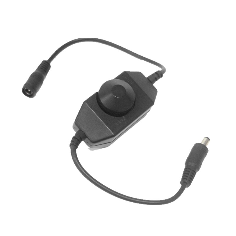 LED Dimmer Switch Brightness Adjust Controller for 2835 3014 3528 5050 5730 5630 Single Color Strip Light DC 12V 24V Black/White: Black Color