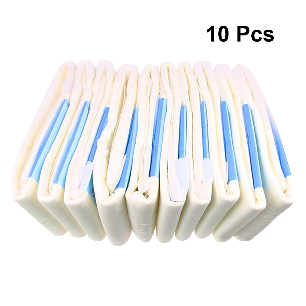 10 Stuks Volwassen Luier Patiënt Speciale Luier Eenvoudige Water-Absorberende Beschermende Volwassen Luier (Maat L, 1 Pack Heeft 10 Stuks): Default Title