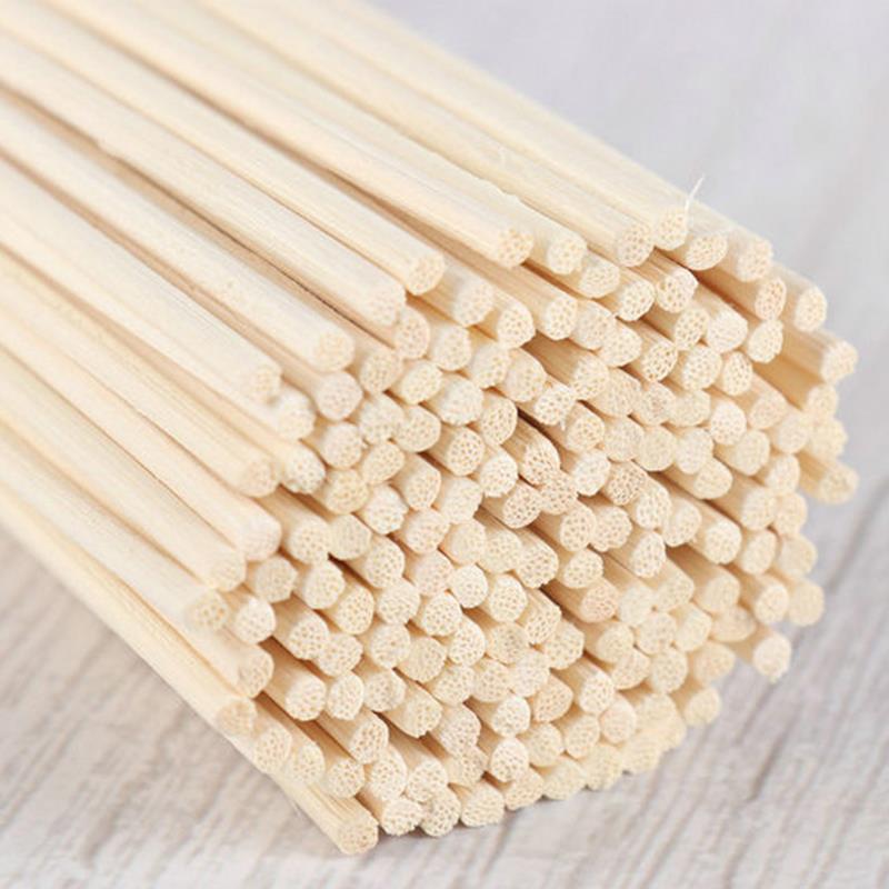 20-50 Stuks Natuurlijke Diy Houten Stokken Handgemaakte Extra Dikke Rotan Aromatherapie Diffuser Refill Sticks Houtbewerking Rotan Stok