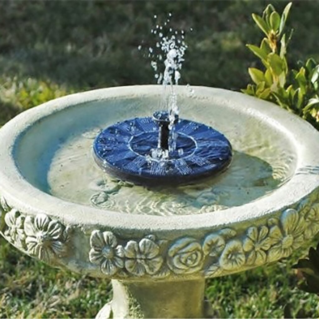 Round Solar Fountain Floating Water Fountain Fontaine For Garden Decoration Solar Fontein Pool Pond Waterfall