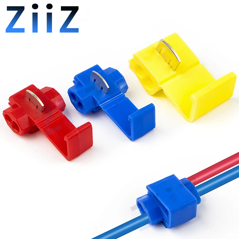 10 pcs/30 pcs T-Tap Connector Quick Elektrische Kabel Connector Snap Splice Lock Waterdichte Crimp Wire Terminal blauw geel rood