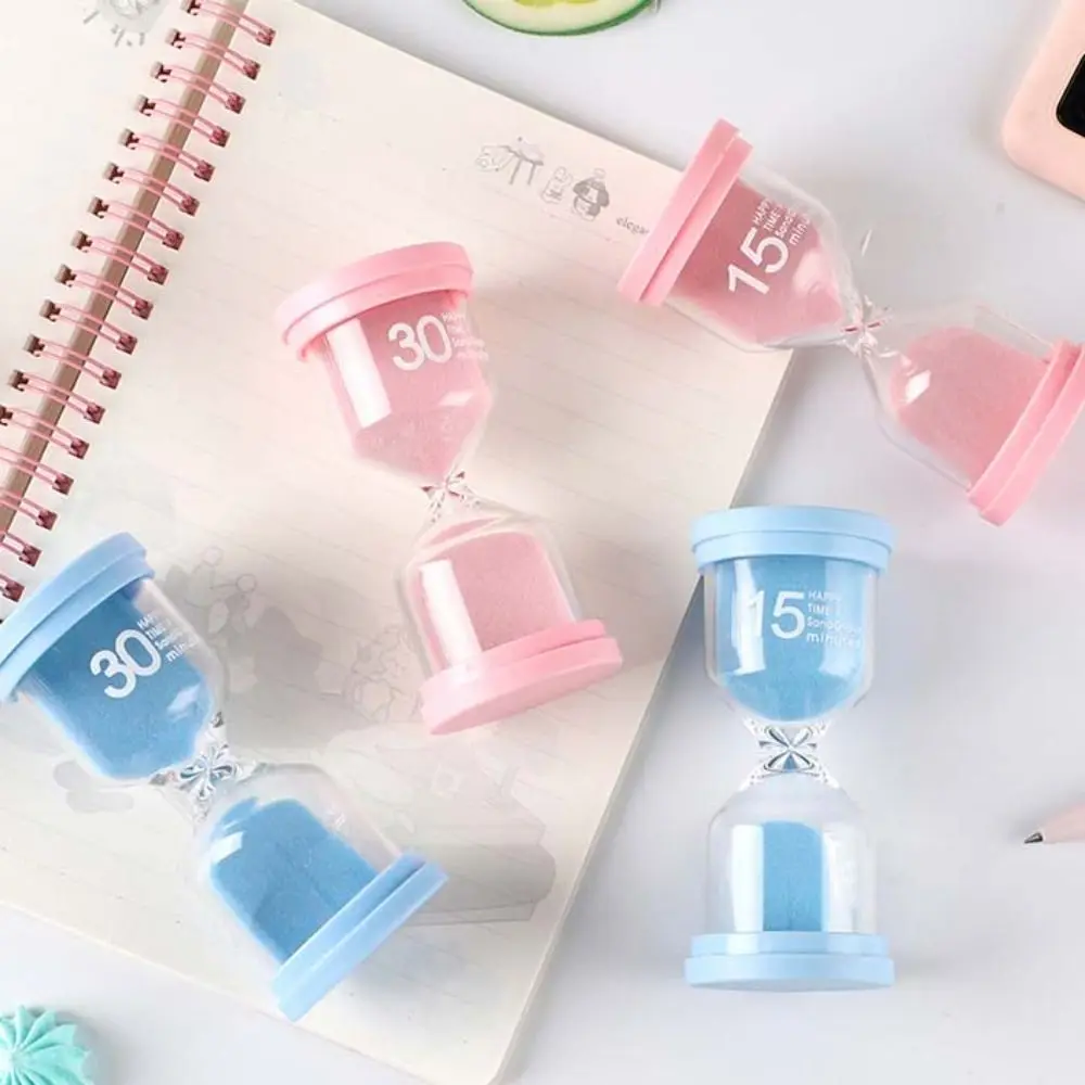 3/5/10/15/30 Minuten Bunte Sanduhr Hohes Borosilikatglas Robuste Sanduhr Langlebige Macaron-Farbe Sanduhr Timer Kinder