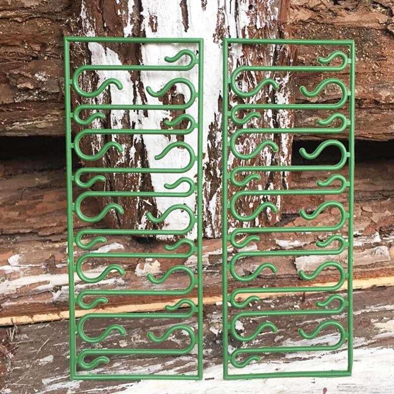 100 sztuk ornament haki w kształcie litery S wieszak stojak na ubrania klucz kapelusz wiszące gospodarstwa domowego kuchnia stojak robić przechowywania w łazience na boże narodzenie