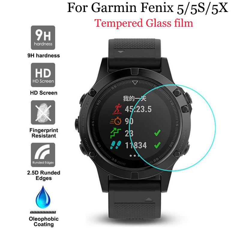 1/2 Stuks Beschermende Voor Garmin Fenix 5/Fenix 5S Ultra Clear Gehard Glas Film screen Protector Horloge Film