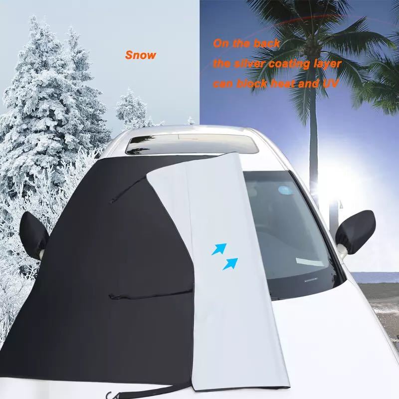 Winter Car Snow Shield Car Windshield Snow Cover Sun Shade Waterproof Protector Anti Snow Car Front Windscreen Cover