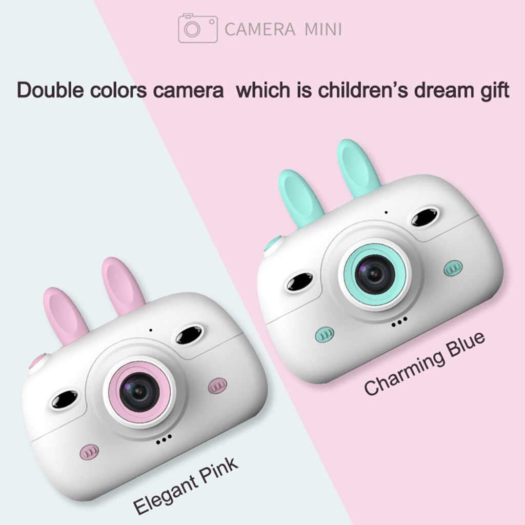 1080P Hd Kids Kinderen Cartoon Digitale Camera 2.4Inch Lcd-scherm Chargable Fotografie Props Mini Recorder Cam