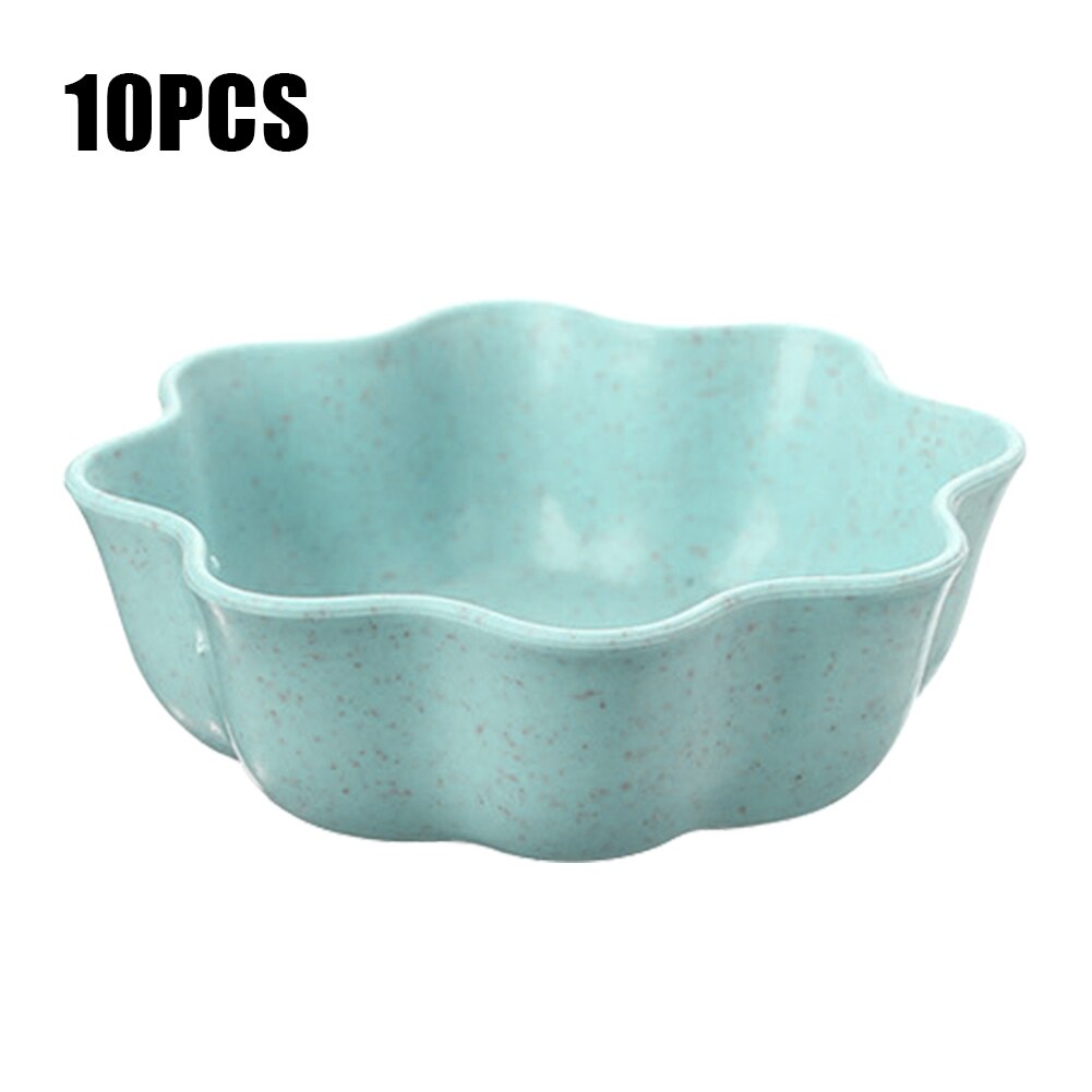 10 stücke Portion Küche Tauch Schalen Würze Geschirr Vorspeise Soja Essig Japanischen Stil Soße Gericht Gewürzt Senf Kleine: Grün B