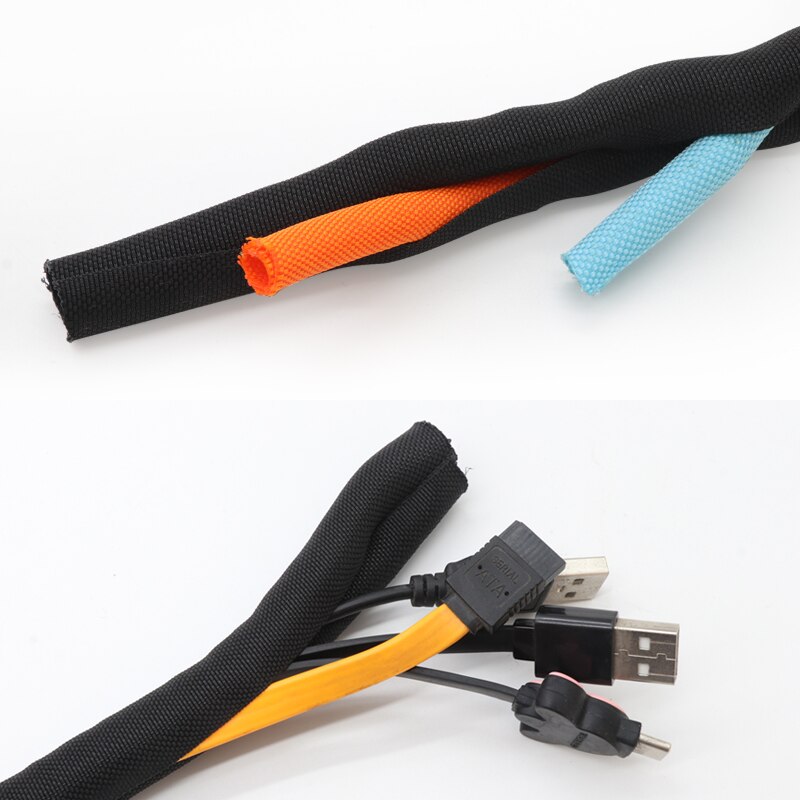 Multicolor Dia 8Mm Pet Self-Close Uitbreidbaar Gevlochten Mouw Flexibele Geïsoleerde Buis Draad Wrap Splitter Nylon Protector Harnas