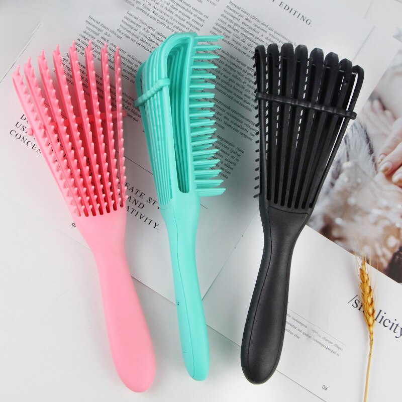 Oshioner 1pcs Scalp Massage Comb Hair Brush Women Detangle Hairbrush Anti-tie Knot Hair Brush Octopus Type Comb