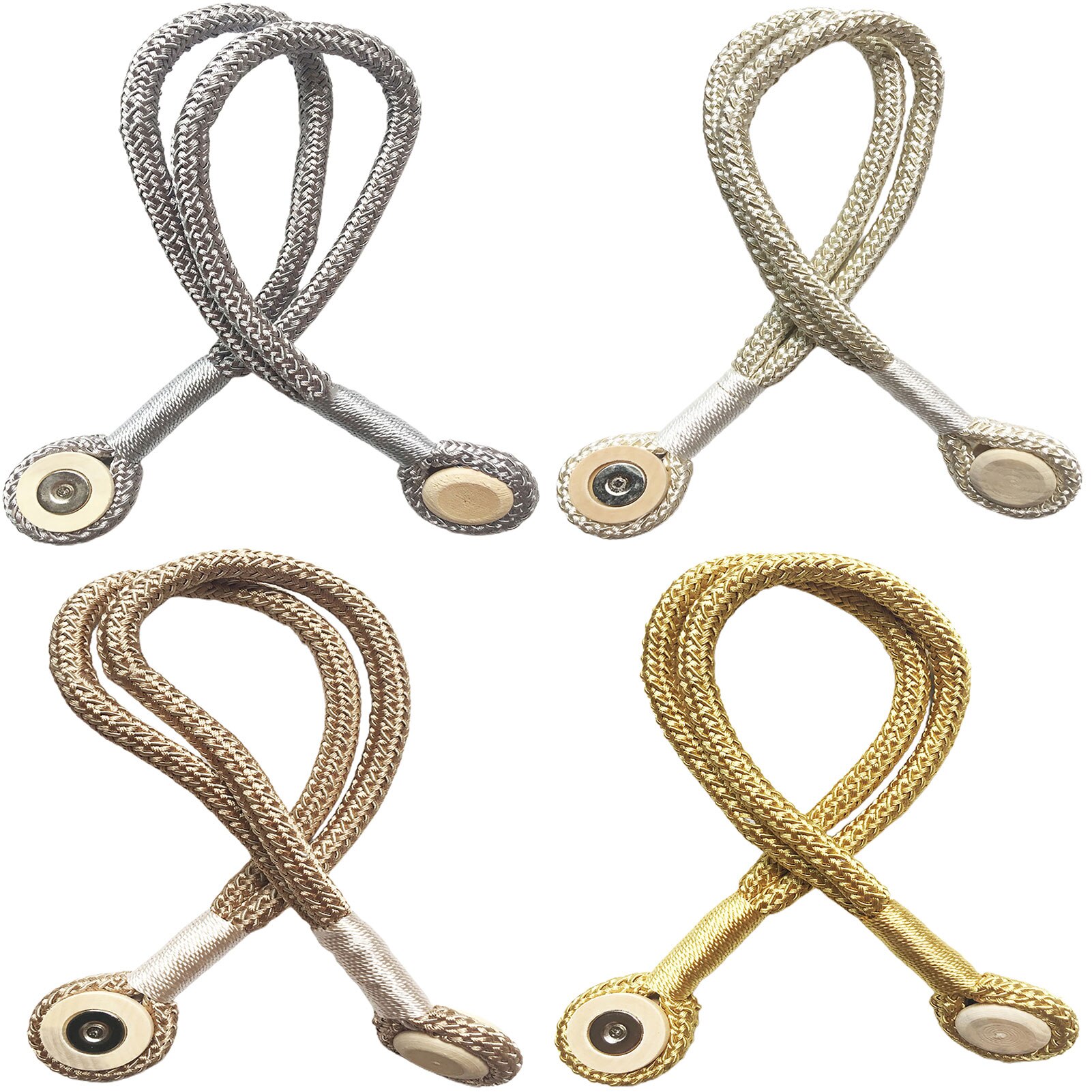 Trwała podwójna lina magnetyczna drewniana klamra klamra magnetyczna oprawa z kurtyną klamra lina taśma robić marszczenia zasłna pasek ozdoba domu