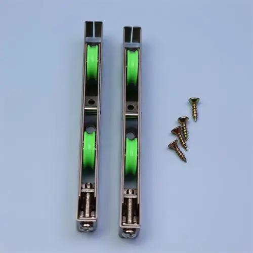Küche Schiebetüren aus Glas, Rollen aus Aluminiumlegierung, robuste Riemenscheiben, Schiebetür-Riemenscheiben, Balkon aus Edelstahl: Lila