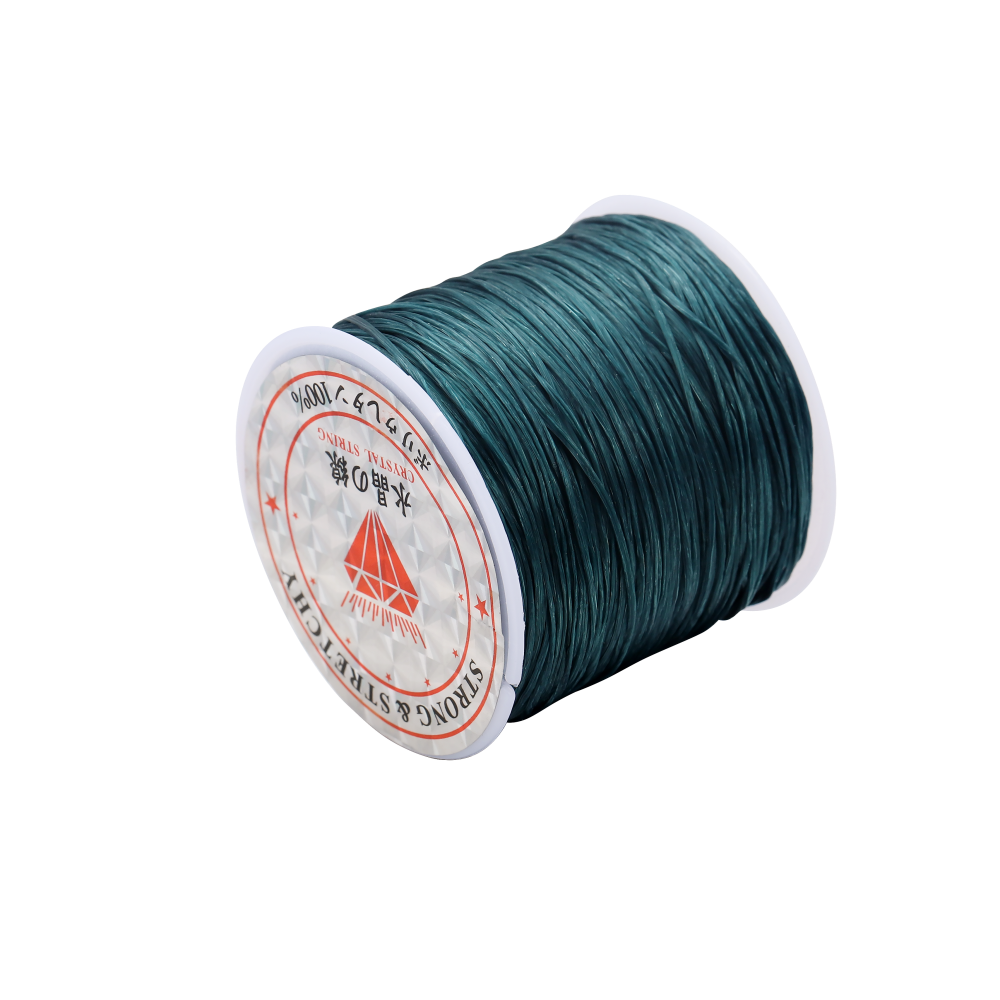 40Meters/roll Black White Stretch Elastic Cord For Bracelet Necklace Nylon Beading Cord String Thread Diy Jewelry Making Supplie: green