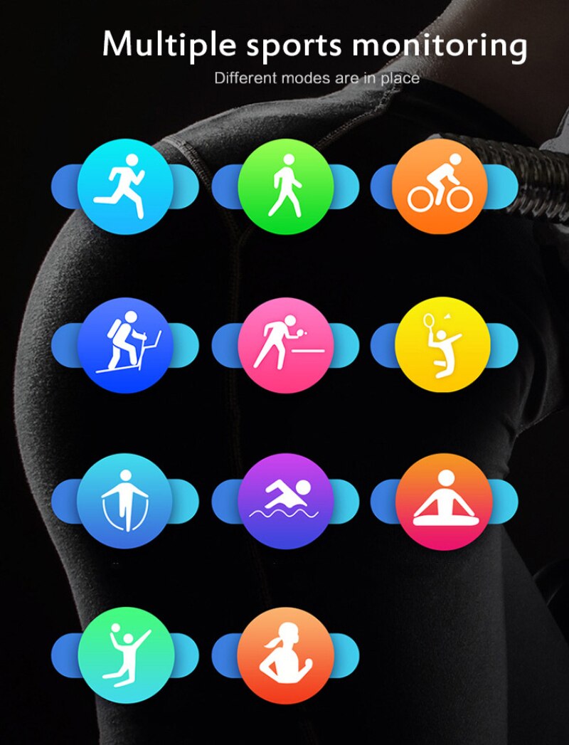 Ecg Slimme Horloge Mannen Vrouwen Full Touch Screen L15 IP68 Waterdicht 1.3 Hd Screen Hartslagmeter Bluetooth Outdoor Smart horloge