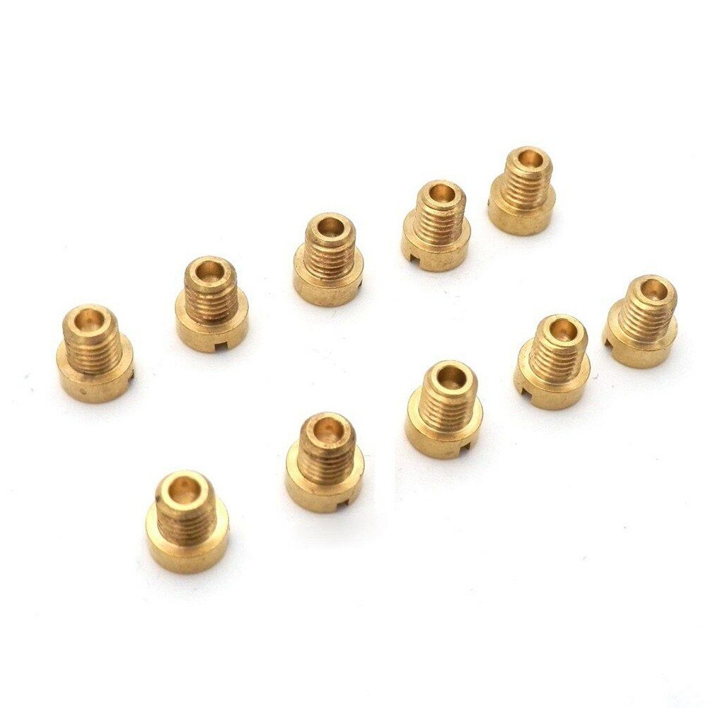 10pcs Thread Main Jets Carburetor Nozzle Set For DELLORTO Carb M5 5x0.75mm 50-72 Nozzle Set With The PHBL / VHST Carburetor