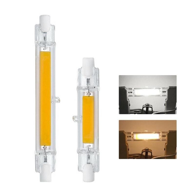 78mm/118mm r7s led kolbe pære belysning halogen dobbelt vinkel stråle 360- grader sluttet base til arbejde, sikkerhed, landskabslys  f0 s 1