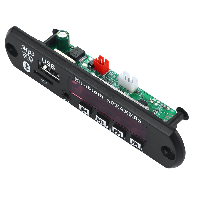 Placa decodificadora de MP3 con Bluetooth 5,0, módulo de Radio FM para coche, soporte TF, USB, AUX, 5V, 12V, 3 uds.