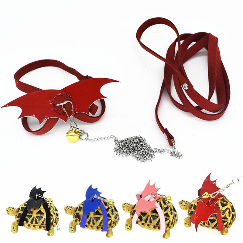 Tortoise Harness Leash Set Turtle Harness Leashes With Wings Outdoor Tortoise Walking Chest Back Traction Rope Supplies