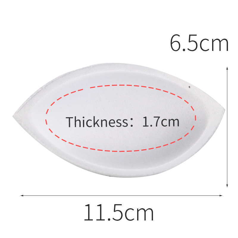 1 paar Schwamm Einsätze In Bh Gepolsterte für Badeanzug Brust Push-Up Füllen Büstenhalter Brust Patch Pads Frauen Dessous Zubehör: WHITE