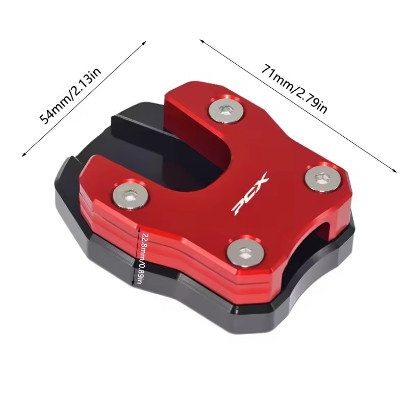 Voor MSX125 Grom 125 MSX MONKEY 125 Motorfiets Accessoires Kickstand Voet Zijstandaard Zijstandaard Extension Pad Ondersteuning Plaat