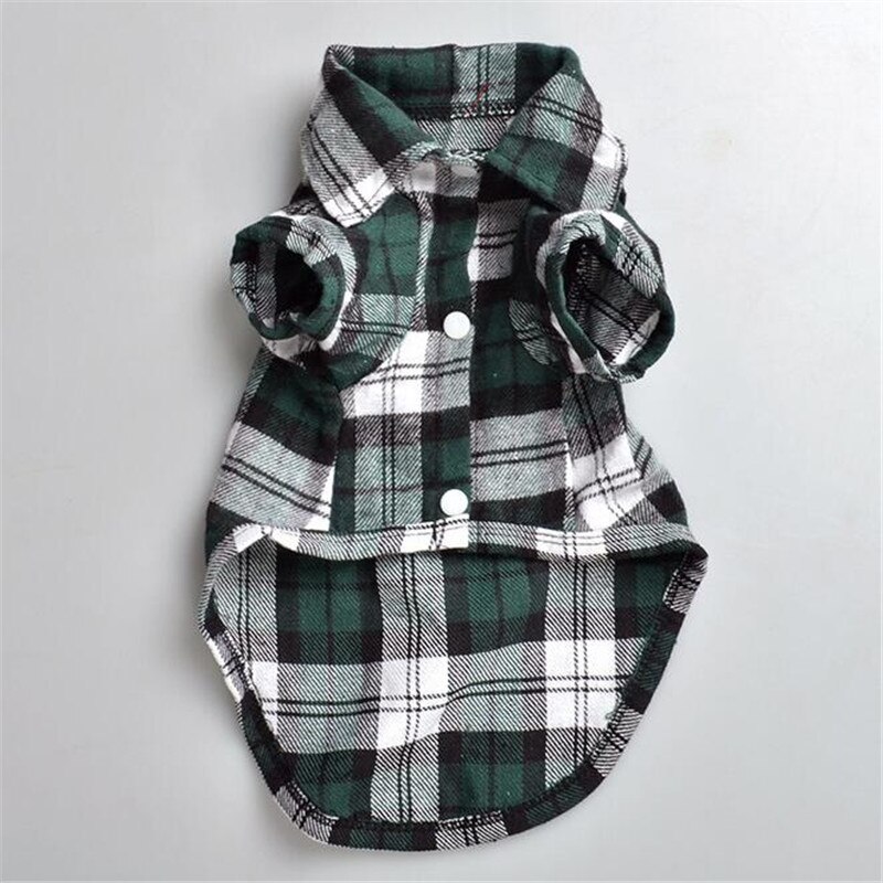 CW011 Haustier hund kleidung retro klassische Plaid Shirt Haustier liefert Nette Hund Welpen kleidung für hunde Hemd drei Farben