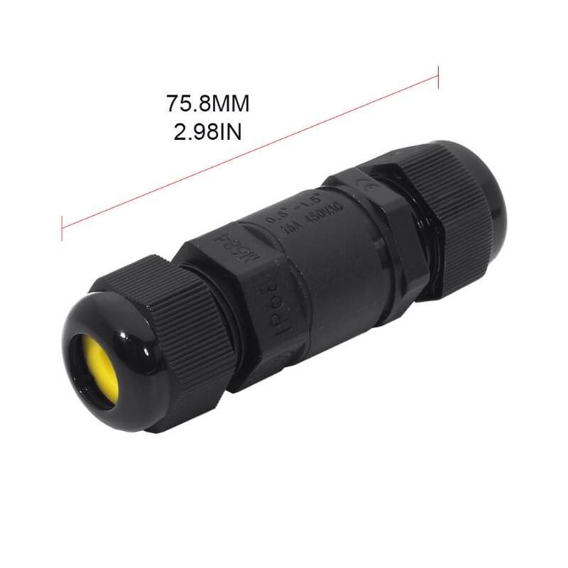 1 Pc Waterdichte IP68 Outdoor Aansluitkast Elektrische Draad Connector 2P 3P 4P M20 Plug Draad Bereik 4-8Mm, 6-11Mm