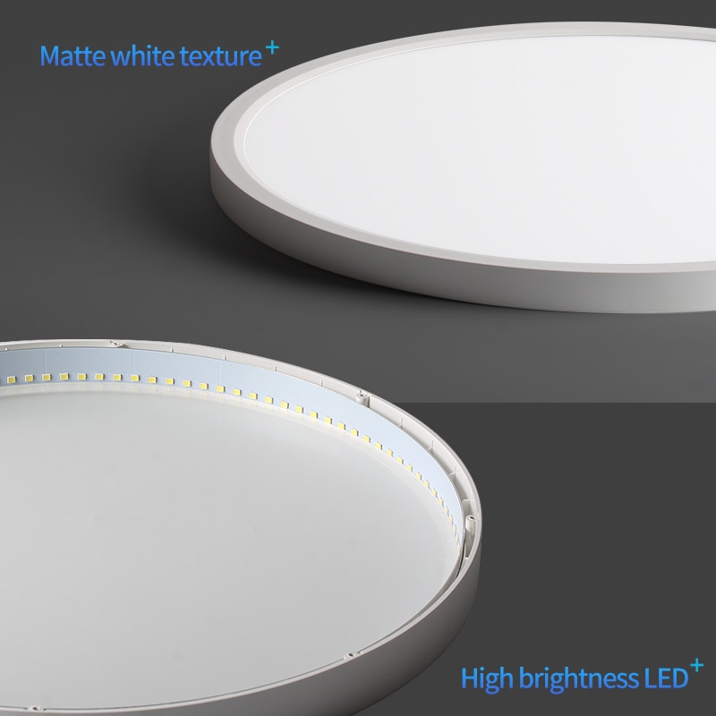 Moderne ledet taklampe 12w 18w 24w 32w 220v 5000k kjøkken soverom dårlig lamper ultratynn taklampe