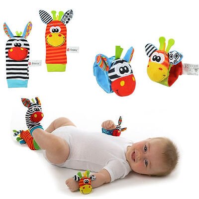 Baby Speelgoed Leuke Baby Baby Zachte Rammelaars Handbells Hand Foot Finders Sokken Developmental Toy
