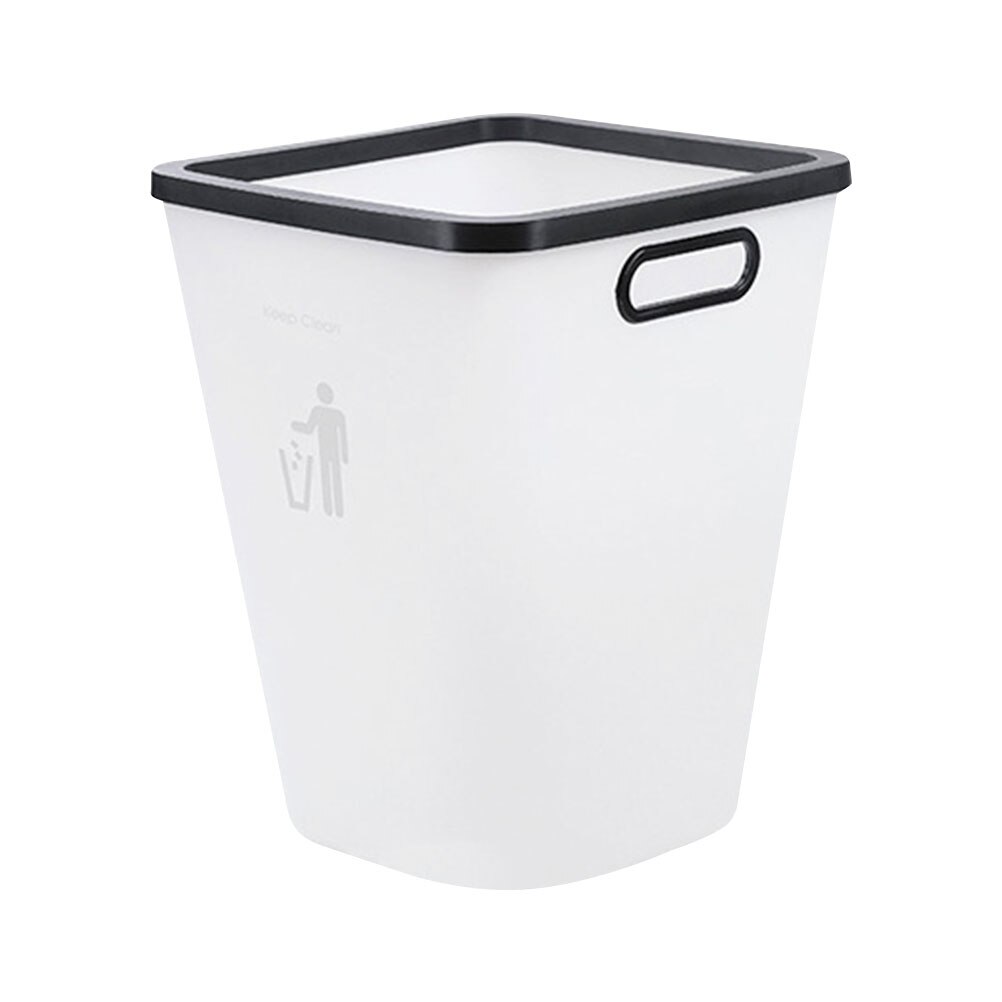 Plastic Kitchen Trash Can Household Garbage Container Waste Container for Home: 24X19.8X15.5CM