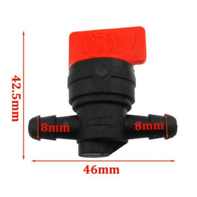 Universal 8mm Plastic Petcock/Fuel Tap For 1/4" ID Pipe For Motorcycle Lawnmower Motocycle Fixing For KAWASAKI Yamaha Honda