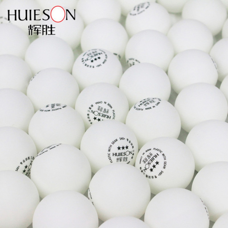 Huieson 100 stk/parti miljø ping pong bolde abs plast bordtennis bolde trænings bolde 3 star  s40+ 2.8g