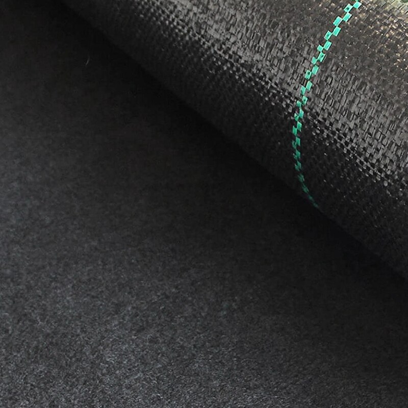 Tapis de jardinage de bloc de désherbage Durable et résistant de tissu de paysage de barrière de désherbage de jardin, contrôle facile de désherbage, 4Ft x 50Ft