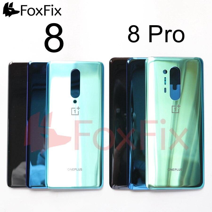 Zurück Glas Für Oneplus 8 Profi Zurück Batterie Abdeckung Hinten Gehäbenutzen Tür fallen klar Tafel Ersatz Für Oneplus 8 Batterie abdeckung