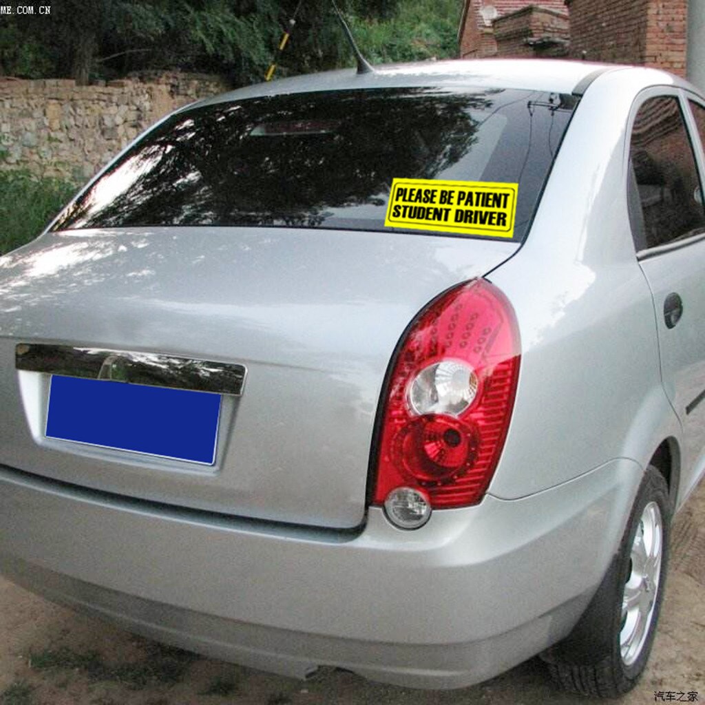 3x Auto Sticker Wiht De Brief Van Wees Geduldig Student Driver Student Auto Sticker 3 Pc Auto Sticker #0204y10