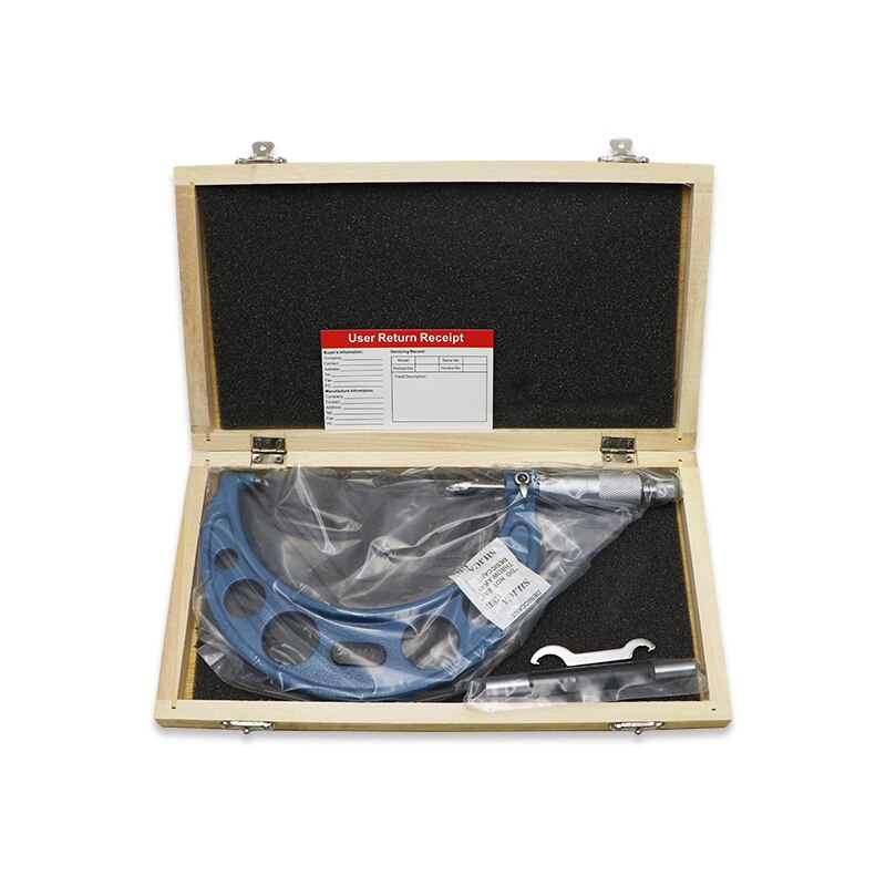 SHAHE 0.01mm 100-125mm zewnętrzny mikrometr precyzyjny suwmiarka z noniuszem suwmiarka narzędzia pomiarowe mikrometr narzędzia pomiarowe