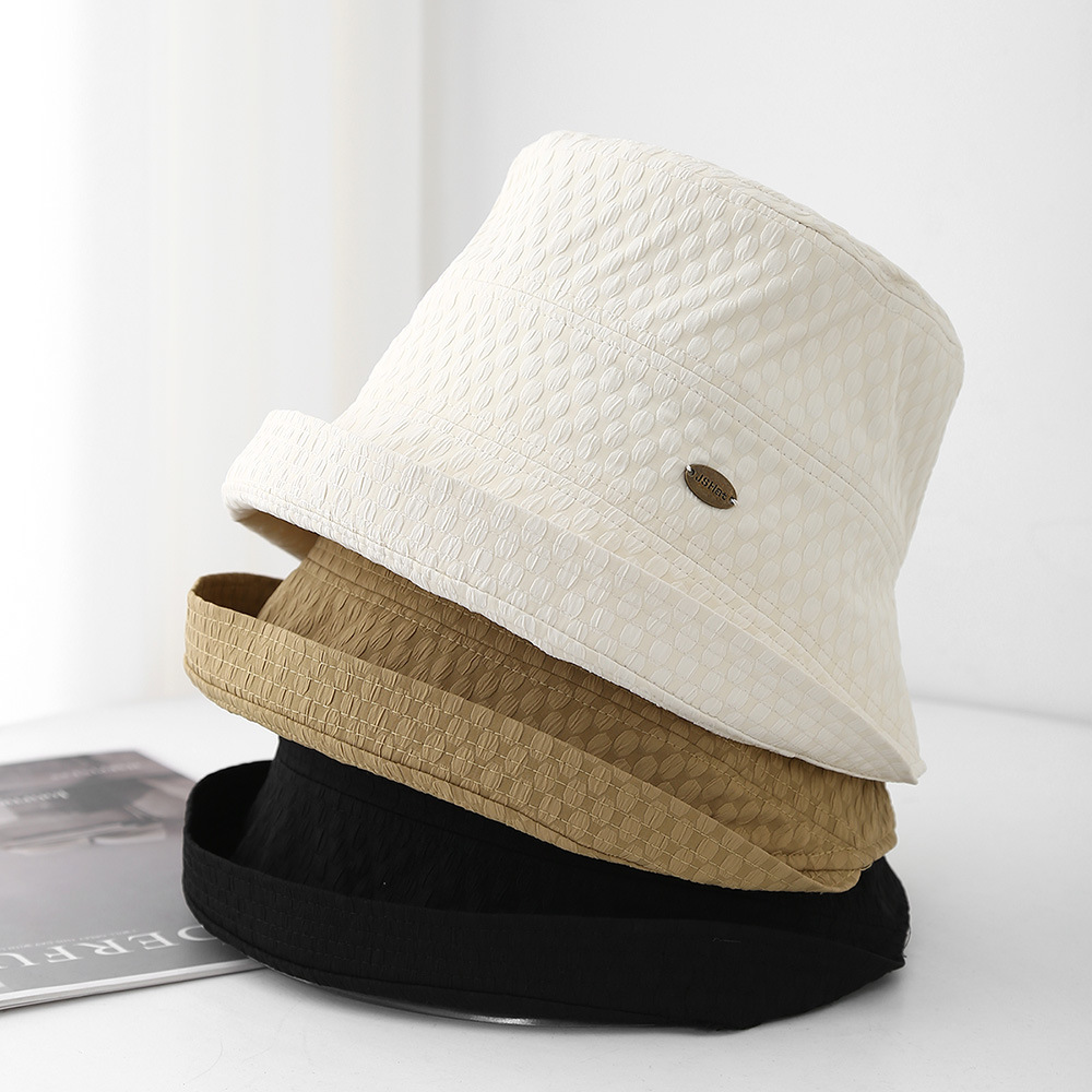 Chapéu balde feminino primavera verão chapéus para mulheres pano guarda-sol retro pescador boné feminino viagem férias protetor solar senhora 2025 novo