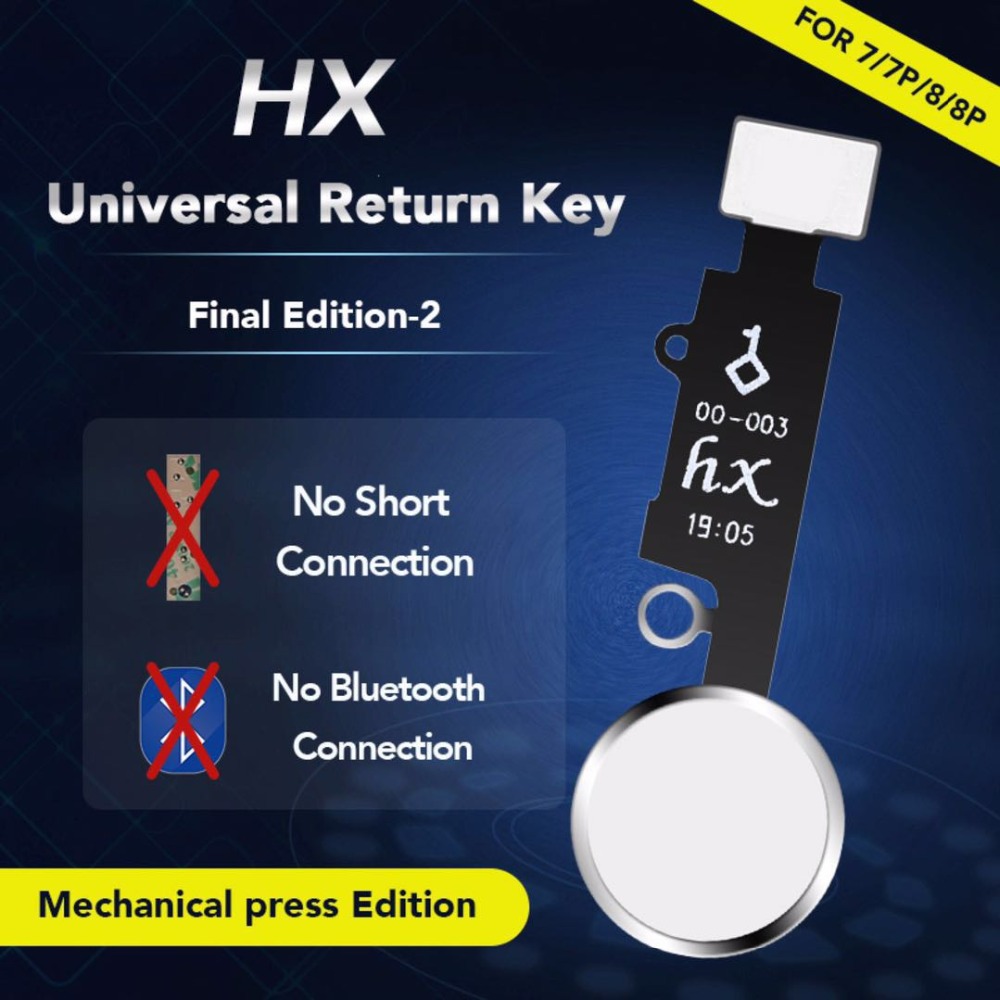 HX JC YF Universal home button For iphone 7/7plus /8/8 plus return button key only back function and screen shot no touch ID